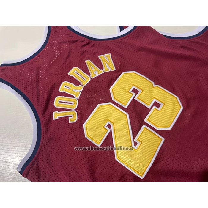 Maglia Chicago Bulls Michael Jordan #23 Mitchell & Ness 1996 Rosso